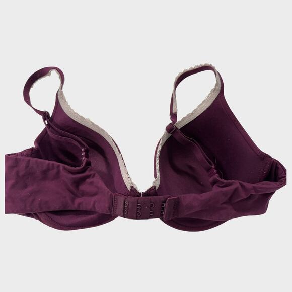 Victoria's Secret Body by Victoria Lined Perfect Coverage Bra 34C Pink Purple - Picture 3 of 5